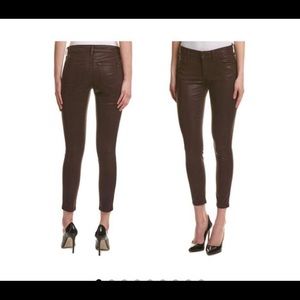 JOE'S Jeans Deep Orchid Coated Ankle Skinny Jeans